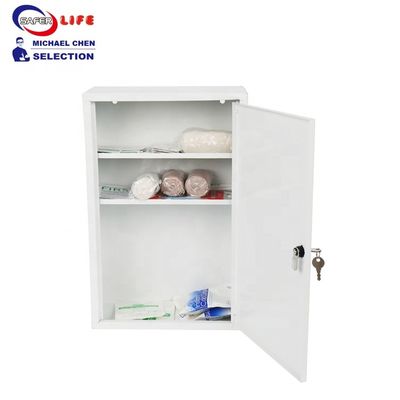 Wall mounted medicine steel metal first aid box for medical equipment
