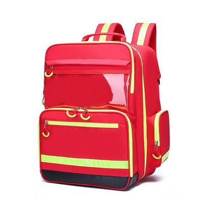 Red Earthquake Rescue Backpack 1.5kg Emergency Medical Kit
