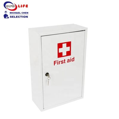 Wall mounted medicine steel metal first aid box for medical equipment